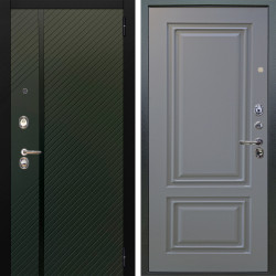 Входная дверь Аргус ЛЮКС 3К Ланцет Олива софт + Элион Силк маус