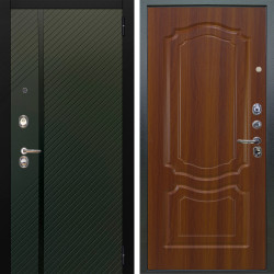 Входная дверь Аргус ЛЮКС 3К Ланцет Олива софт + Мишель Дуб рустикальный