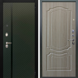 Входная дверь Аргус ЛЮКС 3К Ланцет Олива софт + Мишель Ларче светлый