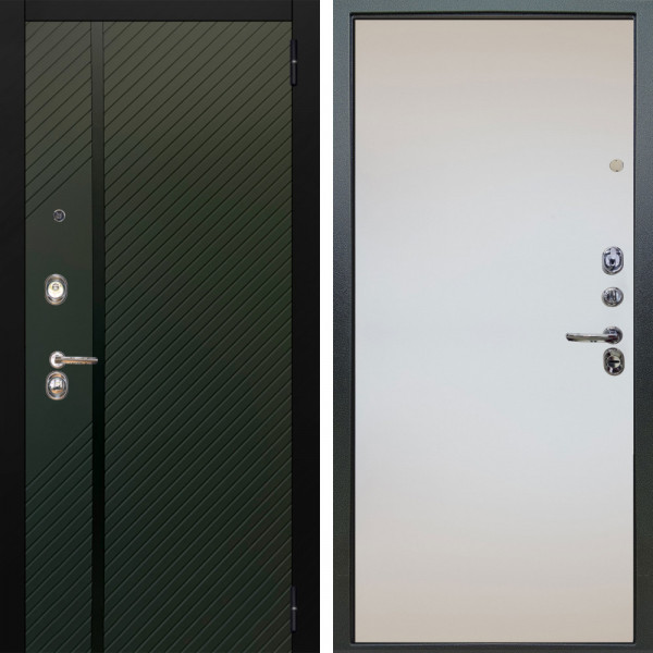 Входная дверь Аргус ЛЮКС 3К Ланцет Олива софт + Под покраску