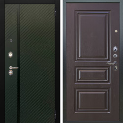 Входная дверь Аргус ЛЮКС 3К Ланцет Олива софт + Скиф Горький шоколад