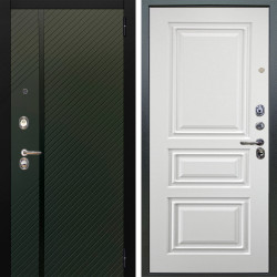 Входная дверь Аргус ЛЮКС 3К Ланцет Олива софт + Скиф Софт милк