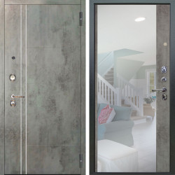 Входная дверь Аргус ЛЮКС 3К Лофт Темный бетон + Магнум Светлый бетон