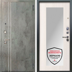 Входная дверь Аргус ЛЮКС 3К Лофт Темный бетон + Милли Ларче светлый