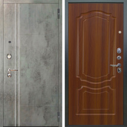 Входная дверь Аргус ЛЮКС 3К Лофт Темный бетон + Мишель Дуб рустикальный