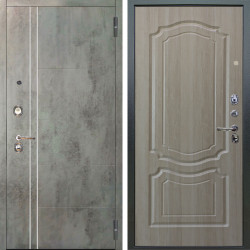 Входная дверь Аргус ЛЮКС 3К Лофт Темный бетон + Мишель Ларче светлый