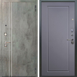Входная дверь Аргус ЛЮКС 3К Лофт Темный бетон + Тревор Силк маус