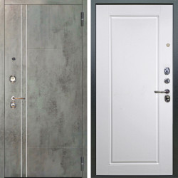 Входная дверь Аргус ЛЮКС 3К Лофт Темный бетон + Тревор Софт милк