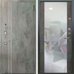 Входная дверь Аргус ЛЮКС 3К Лофт Темный бетон + Вояж Светлый бетон
