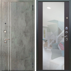 Входная дверь Аргус ЛЮКС 3К Лофт Темный бетон + Вояж Венге