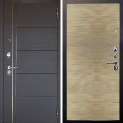 Входная дверь Аргус ЛЮКС 3К Лофт Венге горизонт + Элегант Дорс светлый горизонт