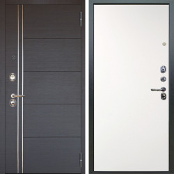 Входная дверь Аргус ЛЮКС 3К Лофт Венге горизонт + Элегант Софт милк