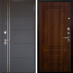 Входная дверь Аргус ЛЮКС 3К Лофт Венге горизонт + Элион Дуб рустикальный