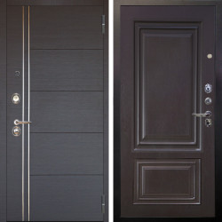 Входная дверь Аргус ЛЮКС 3К Лофт Венге горизонт + Элион Горький шоколад