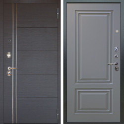 Входная дверь Аргус ЛЮКС 3К Лофт Венге горизонт + Элион Силк маус