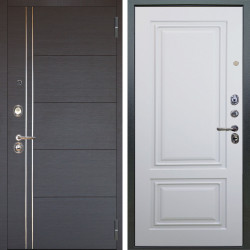 Входная дверь Аргус ЛЮКС 3К Лофт Венге горизонт + Элион Софт милк