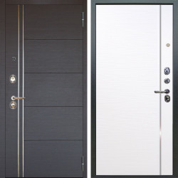 Входная дверь Аргус ЛЮКС 3К Лофт Венге горизонт + Гауда Роял вуд белый