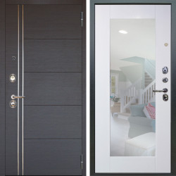 Входная дверь Аргус ЛЮКС 3К Лофт Венге горизонт + Милли Роял вуд белый