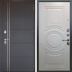 Входная дверь Аргус ЛЮКС 3К Лофт Венге горизонт + Могадиш Софт милк