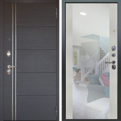 Входная дверь Аргус ЛЮКС 3К Лофт Венге горизонт + Вояж Белое дерево