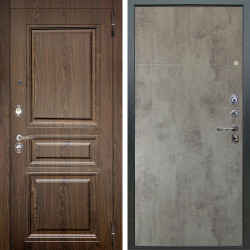 Входная дверь Аргус ЛЮКС 3К Магистр Дуб кантри + Агат Светлый бетон