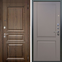 Входная дверь Аргус ЛЮКС 3К Магистр Дуб кантри + Ариана Серая эмаль