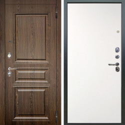 Входная дверь Аргус ЛЮКС 3К Магистр Дуб кантри + Элегант Софт милк