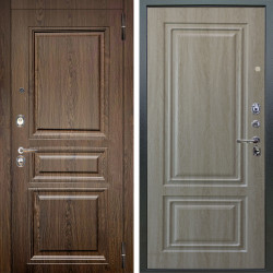 Входная дверь Аргус ЛЮКС 3К Магистр Дуб кантри + Элион Дуб филадельфия крем