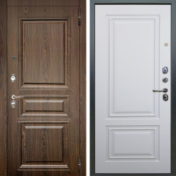Входная дверь Аргус ЛЮКС 3К Магистр Дуб кантри + Элион Софт милк