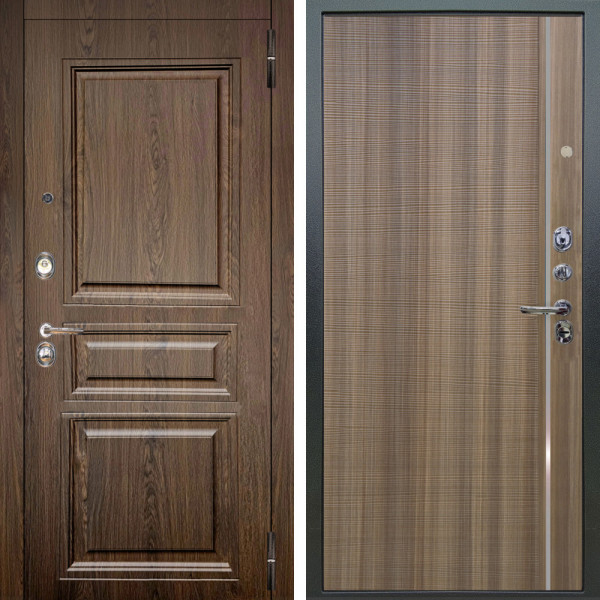 Входная дверь Аргус ЛЮКС 3К Магистр Дуб кантри + Гауда Керамика