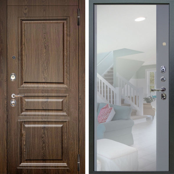 Входная дверь Аргус ЛЮКС 3К Магистр Дуб кантри + Магнум Силк маус