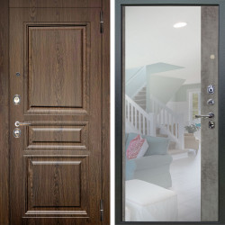 Входная дверь Аргус ЛЮКС 3К Магистр Дуб кантри + Магнум Светлый бетон