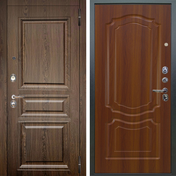 Входная дверь Аргус ЛЮКС 3К Магистр Дуб кантри + Мишель Дуб рустикальный