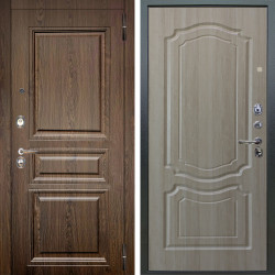 Входная дверь Аргус ЛЮКС 3К Магистр Дуб кантри + Мишель Ларче светлый