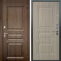 Входная дверь Аргус ЛЮКС 3К Магистр Дуб кантри + Скиф Дуб филадельфия крем