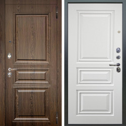 Входная дверь Аргус ЛЮКС 3К Магистр Дуб кантри + Скиф Софт милк