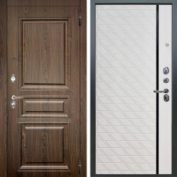 Входная дверь Аргус ЛЮКС 3К Магистр Дуб кантри + Тори Софт милк