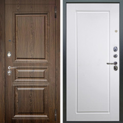 Входная дверь Аргус ЛЮКС 3К Магистр Дуб кантри + Тревор Софт милк