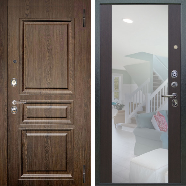 Входная дверь Аргус ЛЮКС 3К Магистр Дуб кантри + Вояж Венге