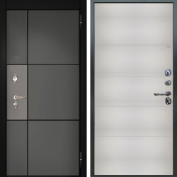 Входная дверь Аргус ЛЮКС 3К Мичиган Силк титан силк муссон + Агат Вельвет белый горизонт