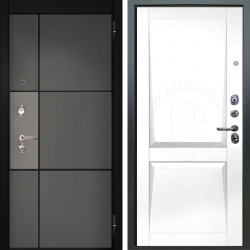 Входная дверь Аргус ЛЮКС 3К Мичиган Силк титан силк муссон + Ариана Белая эмаль