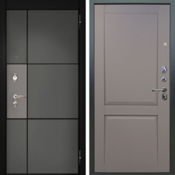 Входная дверь Аргус ЛЮКС 3К Мичиган Силк титан силк муссон + Ариана Серая эмаль