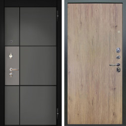 Входная дверь Аргус ЛЮКС 3К Мичиган Силк титан силк муссон + Элегант Рустик соломенный