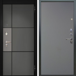 Входная дверь Аргус ЛЮКС 3К Мичиган Силк титан силк муссон + Элегант Силк маус