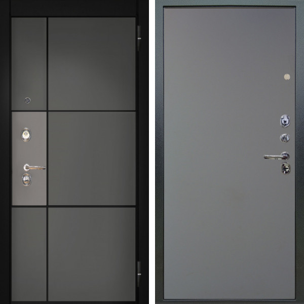 Входная дверь Аргус ЛЮКС 3К Мичиган Силк титан силк муссон + Элегант Силк маус
