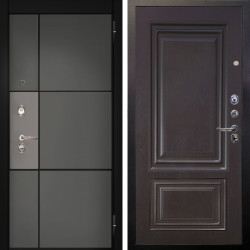 Входная дверь Аргус ЛЮКС 3К Мичиган Силк титан силк муссон + Элион Горький шоколад