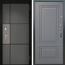 Входная дверь Аргус ЛЮКС 3К Мичиган Силк титан силк муссон + Элион Силк маус