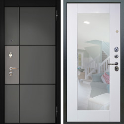 Входная дверь Аргус ЛЮКС 3К Мичиган Силк титан силк муссон + Милли Роял вуд белый