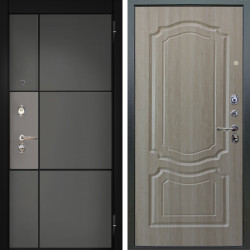 Входная дверь Аргус ЛЮКС 3К Мичиган Силк титан силк муссон + Мишель Ларче светлый