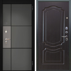 Входная дверь Аргус ЛЮКС 3К Мичиган Силк титан силк муссон + Мишель Венге